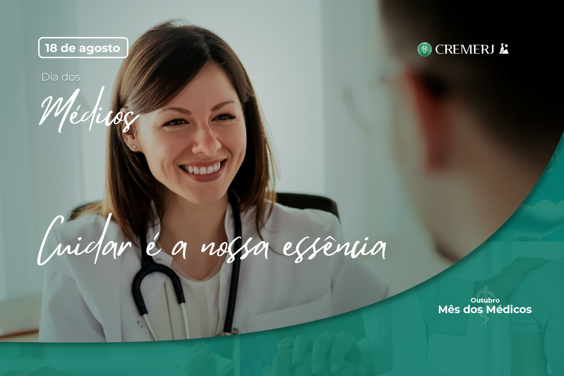 No Mês dos Médicos, CREMERJ promove campanha nas redes sociais