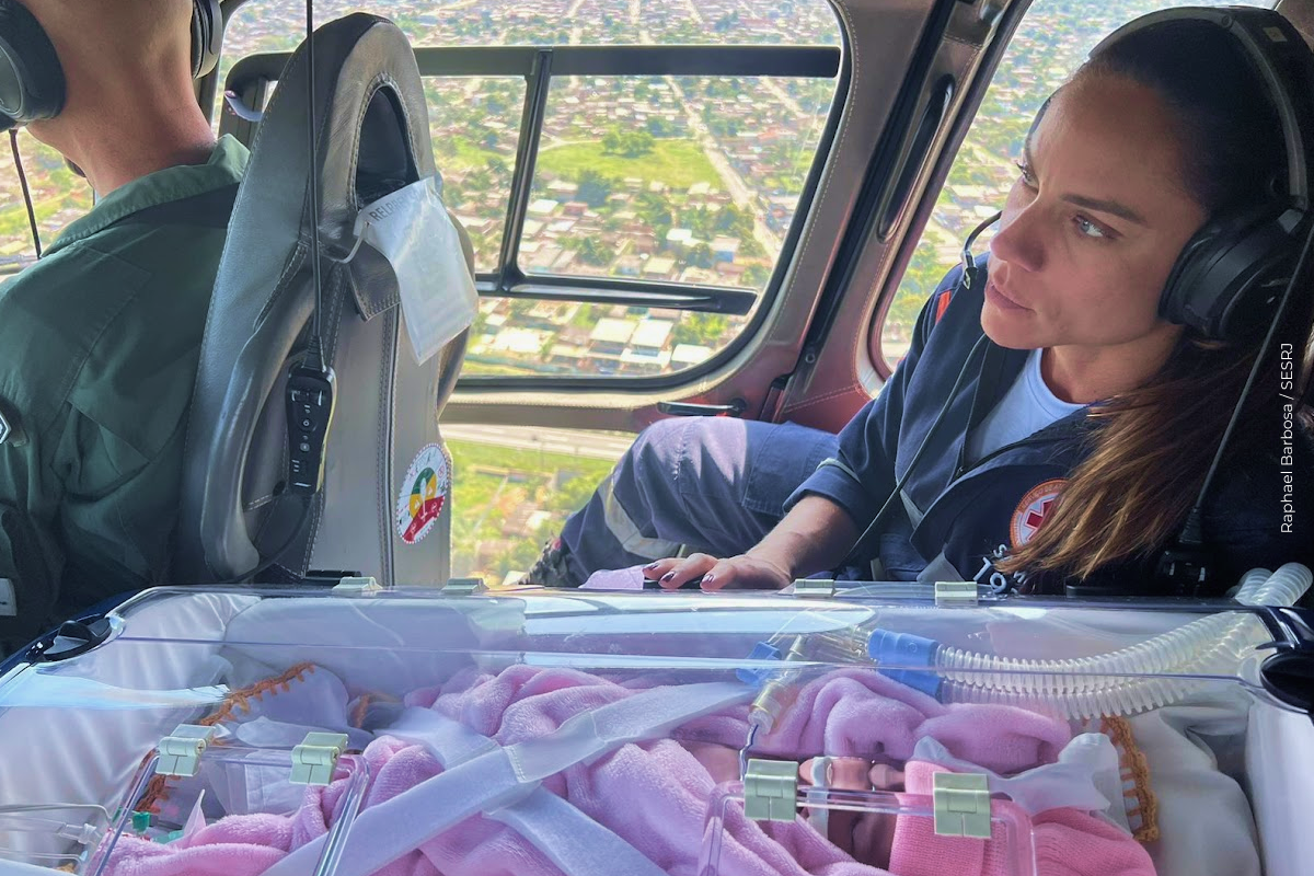 Novembro Roxo: SAMU-RJ completa dois anos no transporte de crianças e bebês prematuros