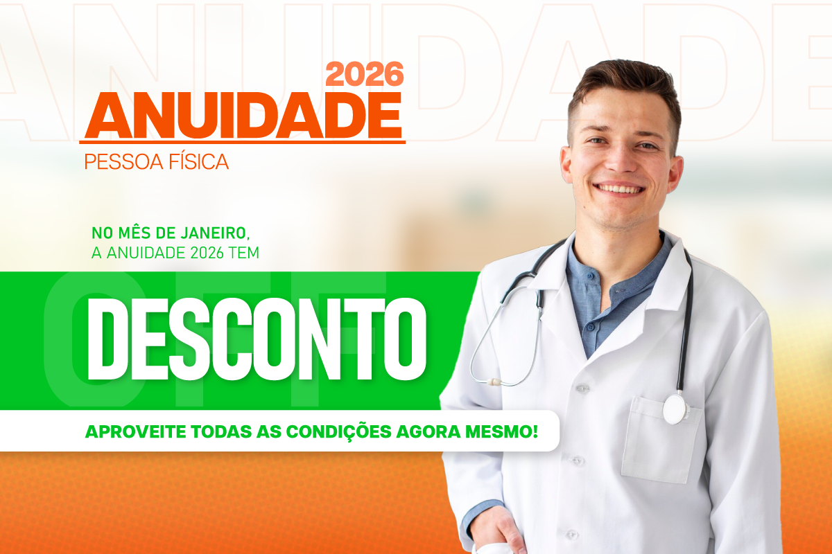 Anuidade CREMERJ para pessoa física já está disponível