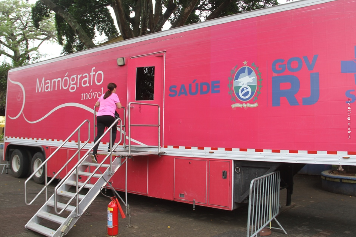 São Gonçalo vai receber carreta da mamografia na praça do Zé Garoto