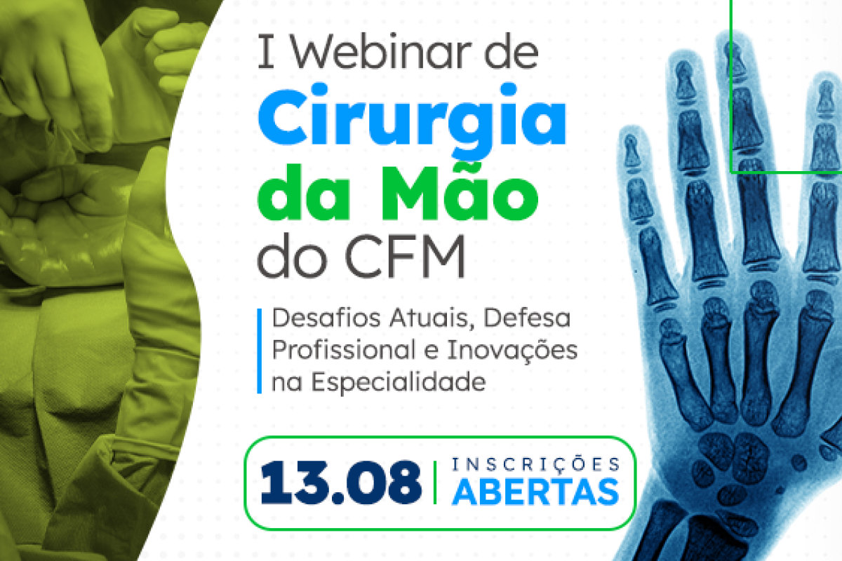 I Webinar de Cirurgia da Mão vai debater os desafios enfrentados pelo especialista